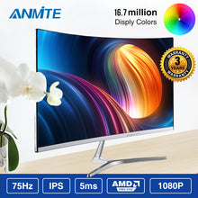 Load image into Gallery viewer, Anmite 23.8 inch  FHD Hdmi HDR Curved TFT LCD Monitor Gaming Game Competition Led Computer Display Screen HDMI/VGA