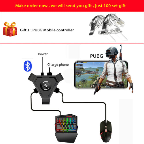 PUBG Call of Duty Mobile Gamepad Controller Gaming Keyboard Mouse Converter For Android ios Phone IPAD Bluetooth 4.1 Adapter
