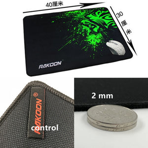 Green Print Large Gaming Mouse Pad Anti-slip Natural Rubber Mouse Mat Keyboard Pad Desk Mat For Laptop Computer Gamer Mousepad