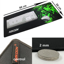 Load image into Gallery viewer, Green Print Large Gaming Mouse Pad Anti-slip Natural Rubber Mouse Mat Keyboard Pad Desk Mat For Laptop Computer Gamer Mousepad